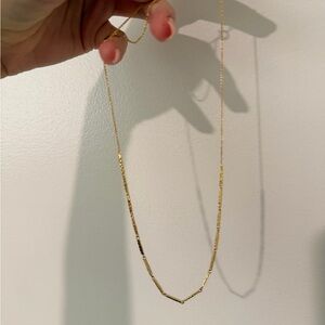 Gorjana Delicate Gold Bar-Link Necklace